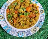 A picture of step 7 of Mung bean Curry.