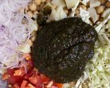 A picture of step 2 of Chatpati chana chat.