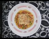 A picture of step 2 of Brown Bread Omlet pizza.