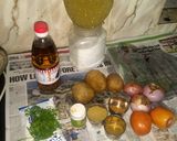 A picture of step 1 of Kathal Masala Sabzi.