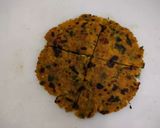A picture of step 4 of Thepla cheese sandwich.