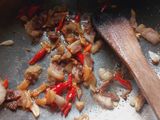 Tumis Jantung Pisang, Bunga pepaya dengan irisan daging B2