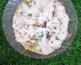 A picture of step 5 of Cheese omelet pizza.