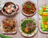 Hình bước làm 6 của món Cơm nhà thanh mát với rau củ luộc