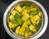 A picture of step 1 of Instant Jaggery murbba.