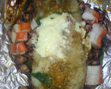 Foto del paso 4 de la receta: Filete de pescado relleno de marisco c/hierba santa a la Mario's