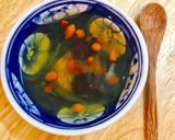 Hình bước làm 4 của món Yến Sào Chưng Câu Kỷ Tử Táo Đỏ