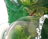 A picture of step 1 of Green ice soda💚گرین آٸس سوڈا💚.