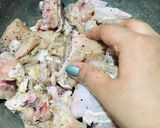 A picture of step 2 of Korean Fried Chicken.