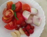 A picture of step 1 of ٹماٹر کی چٹنی.