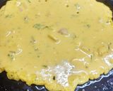 A picture of step 4 of Besan pooda flower.