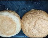 A picture of step 4 of Crisp fry chicken burgers 👌😋.