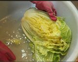 Hình bước làm 1 của món Kim chi cải thảo^^