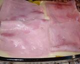 Foto del paso 2 de la receta: Pastel de plátanos (machos) relleno de quesos y jamón