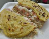Foto del paso 12 de la receta: Arepa🫓rellena de queso🧀salchicha🌭y ensalada🍅🧅🥕