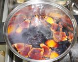 A picture of step 2 of Poached Pears in Wine.