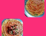 A picture of step 3 of Pudla Pizza Potli.