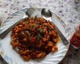 A picture of step 8 of Spicy Peri peri American vegetable pasta masala.