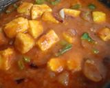 A picture of step 12 of Kadhai paneer.