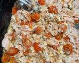 A picture of step 2 of Baked salmon feta pasta.