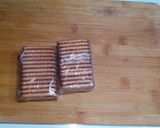 A picture of step 1 of Biscuit peda.