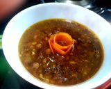 A picture of step 4 of Akkha masoor (whole masoor).