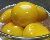 A picture of step 6 of Mango rasogolla.