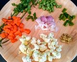 A picture of step 1 of Vermicelli (Semiya) Veggies Upma.