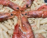 Foto del paso 11 de la receta: Macarrones de marisco, con caldo Dashi y salsita de leche coco