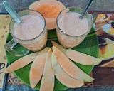 A picture of step 1 of Musk Melon🍈and lemon juice (Kharbuj sharbat recipe).