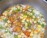 A picture of step 3 of Sweet Corn Soup.