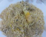 A picture of step 10 of Chicken white malai biryani.