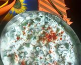 A picture of step 4 of Spring onion Raita.