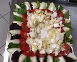 Une image de l'étape 5 de Salade d'été multicolore aux anchois marinés.
