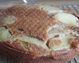 A picture of step 7 of Eggless whole-wheat apple upside down cake.