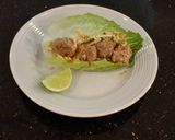 A picture of step 10 of Asian Spicy/Sweet Meatball lettece Wraps.