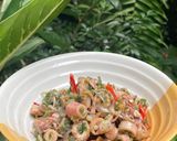 Foto langkah ke 5 dari resep Cumi Asin Cabai Ijo (Sambal Ijo).