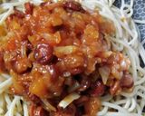Foto del paso 7 de la receta: Spaghettis con salchichas rancheras