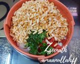 A picture of step 2 of Mango Bhel.