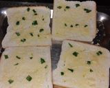 A picture of step 2 of Garlic Bread Toast with corn chaat.