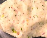 A picture of step 2 of Suji Potato Vada.
