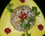 A picture of step 3 of Sabudana khichadi.