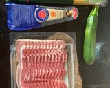 A picture of step 2 of Courgette and smoked bacon carbonara.