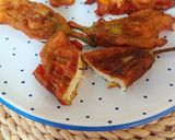 Sült cukkinivirág mozzarella sajttal és szardíniával töltve recept fázis 7 fotója