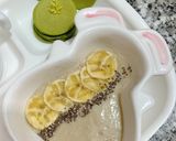 Hình bước làm 4 của món Cháo yến mạch chuối hạt chia