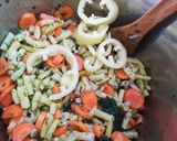 Tejszínes zöldbableves recept fázis 2 fotója