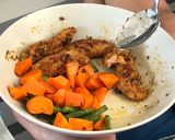 Foto langkah ke 7 dari resep Grilled Chicken with Veggies - Ayam Panggang dengan Sayur Tanpa Oven.