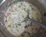 A picture of step 5 of Suji ka cheela.