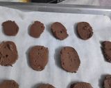 A picture of step 5 of Chocolate orange Sable cookies.