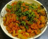 ग्रीन(हिरव्या) टोमॅटोची भगरा भाजी (Green Tomatochi bhaji Recipe In Marathi) रेसिपी स्टेप 6 फोटो